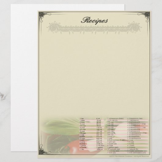 Ongeregeerd briefhoofd ontvangen met conversie (Voorkant / Achterkant)