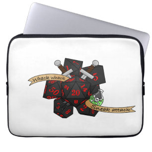 Ongeregeld Dobbelsteenontwerp Laptop Sleeve