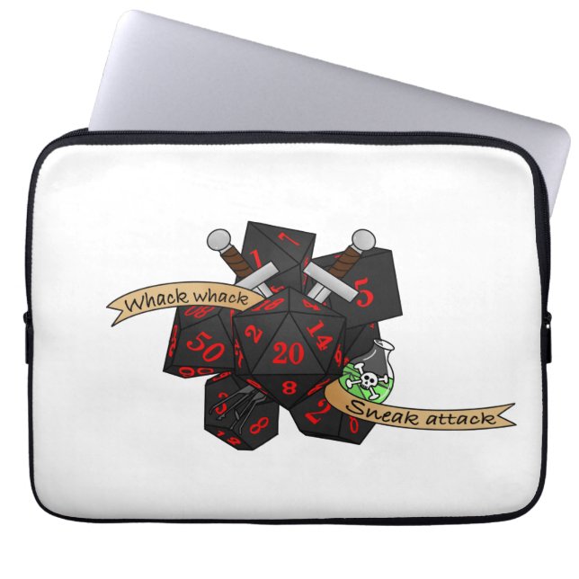 Ongeregeld Dobbelsteenontwerp Laptop Sleeve (Voorkant)