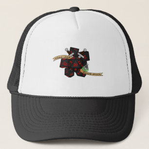 Ongeregeld Dobbelsteenontwerp Trucker Pet