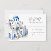 Ongerepte Blauw en Wit Santorini RSVP (Voorkant)