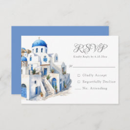 Ongerepte Blauw en Wit Santorini RSVP