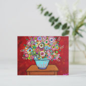 ongerepte bloemen briefkaart (Staand voorkant)