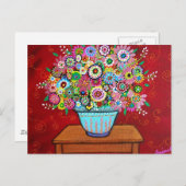 ongerepte bloemen briefkaart (Voorkant / Achterkant)