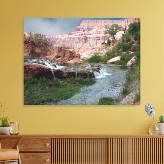 Ongerepte kunstafdrukken voor waterval op Canvas (Insitu (Woonkamer))