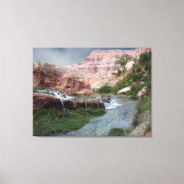 Ongerepte kunstafdrukken voor waterval op Canvas