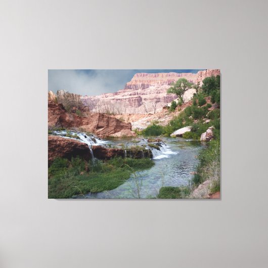 Ongerepte kunstafdrukken voor waterval op Canvas Afdruk (Voorkant)