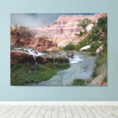 Ongerepte kunstafdrukken voor waterval op Canvas Afdruk (Insitu (Houten vloer))