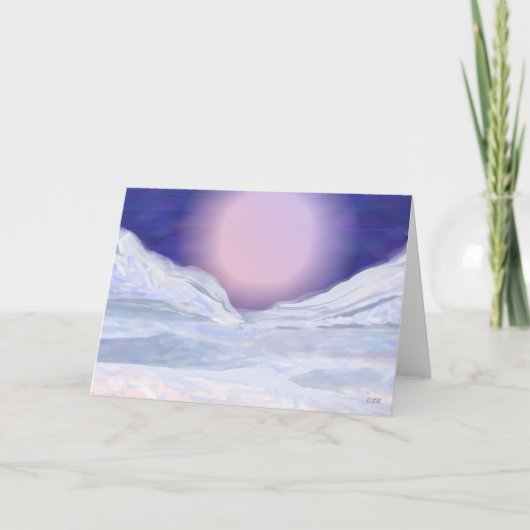 ongerepte sneeuw kaart (Voorkant)