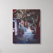 Ongerepte wandeling op 19th Street, NYC Canvas Afdruk (Voorkant)