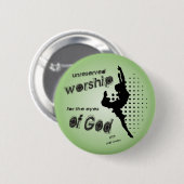 Ongereserveerde Worship-knop/badge Ronde Button 5,7 Cm (Voorkant /achterkant)