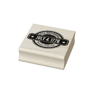 Ongerust aangepast onafhankelijkheidsdag Amerikaan Rubberstempel