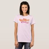 Ongerust Shirt Grappig Sassy Meisje Retro Script T (Voorkant volledig)