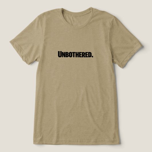 Ongerust Tri-Blend Shirt (Design voorkant)