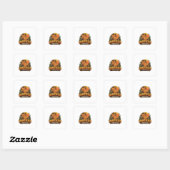 Ongeruste Capybara Energie Retro Sticker (Vel)