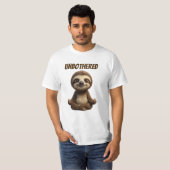 Ongeruste Chille Luiaard T-shirt (Voorkant volledig)