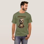 Ongeruste Chille Luiaard T-shirt (Voorkant volledig)