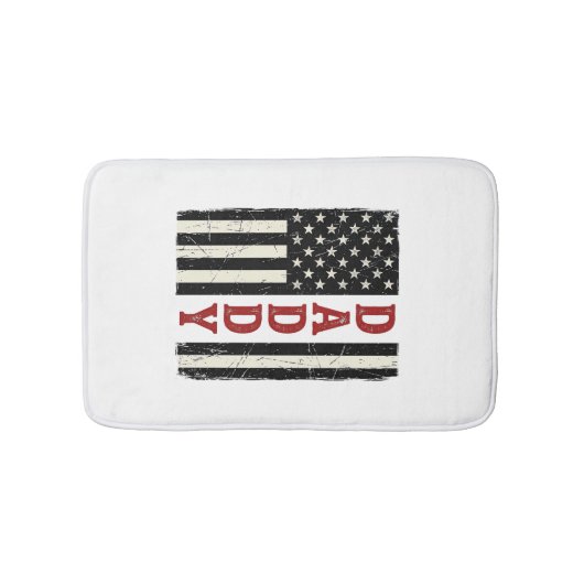Ongeruste Daddy Amerikaanse Vlag Truit Ontwerp_1 Badmat (Voorkant)