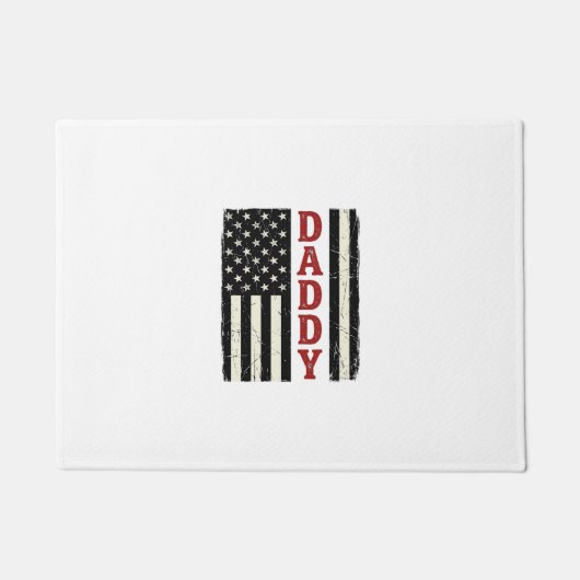 Ongeruste Daddy Amerikaanse Vlag Truit Ontwerp_1 Deurmat (Voorkant)