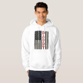 Ongeruste Daddy Amerikaanse Vlag Truit Ontwerp_1 Hoodie (Voorkant volledig)