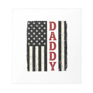 Ongeruste Daddy Amerikaanse Vlag Truit Ontwerp_1 Notitieblok