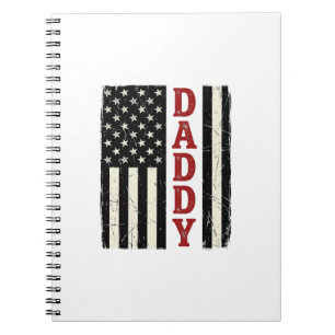 Ongeruste Daddy Amerikaanse Vlag Truit Ontwerp_1 Notitieboek