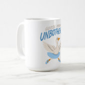 Ongeruste Gans Modus Grappige Balletgans Koffiemok (Voorkant links)
