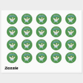 Ongeruste Gans Modus Grappige Balletgans Ronde Sticker (Vel)