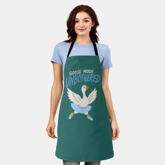 Ongeruste Gans Modus Grappige Balletgans Schort (Gedragen)