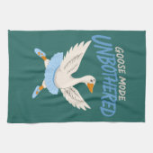 Ongeruste Gans Modus Grappige Balletgans Theedoek (Horizontaal)