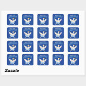 Ongeruste Gans Modus Grappige Balletgans Vierkante Sticker (Vel)