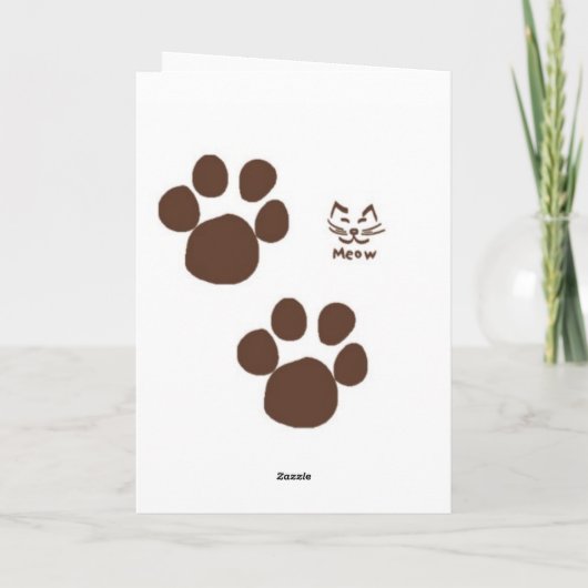 ongeruste kat kaart (Achterkant)