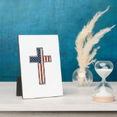 Ongeruste Patriottische Kruis Vector Ontwerp_1 Fotoplaat (Zijkant)