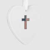 Ongeruste Patriottische Kruis Vector Ontwerp_1 Ornament (voorkant)