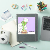 Ongeruste Pierre Cartoon Bakker Sticker (iPad Cover)