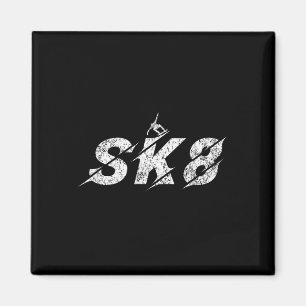Ongeruste Sk8 Schaats Skater Kinderen Jongens Meis Magneet