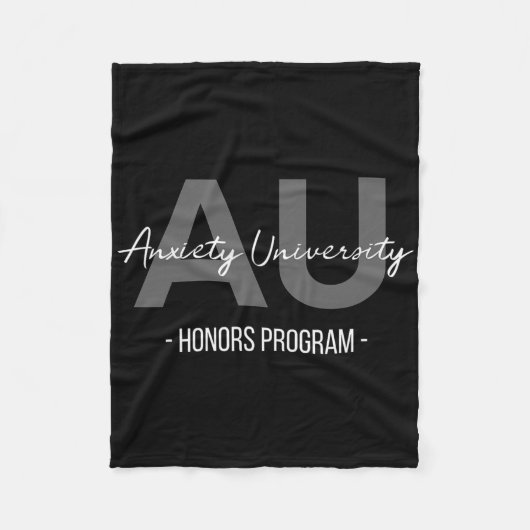 Ongerustheid University Honors Program Fleece Deken (Voorkant)
