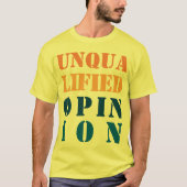 "Ongeschikt Advies " T-shirt (Voorkant)