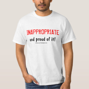 Ongeschikt (voorzijde) t-shirt