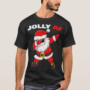 Ongeschikte kerstman Jolly AF-kerst  T-shirt