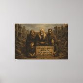 Ongeschokt. Onbewogen. Ononderbroken. — Gaza elke Canvas Afdruk (Voorkant)