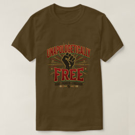 Ongeschokt vrije Juneteenth-dag T-shirt