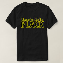 Ongeschokt zwart t-shirt