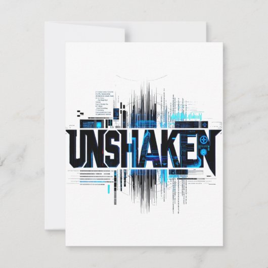 Ongeschokte Cyberpunk Tech Uitnodiging (Voorkant)