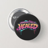 Ongeschonden Genezen Knop Ronde Button 5,7 Cm (Voorkant /achterkant)