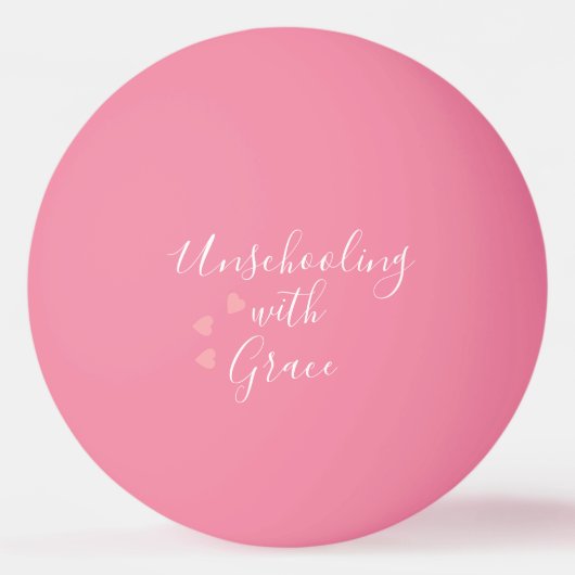 Ongeschoolde moeder Grace Hearts Pingpongbal (Voorkant)