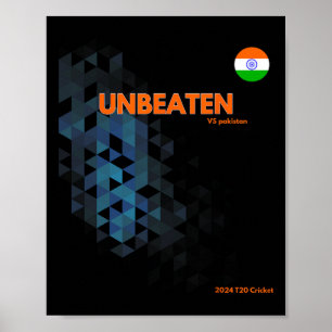 Ongeslagen India Vs Pakistan Cricket T20 New York Poster