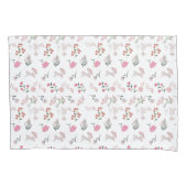 Ongesorteerde Delicate Bloemen in Patroonprint Kussensloop (Voorkant)