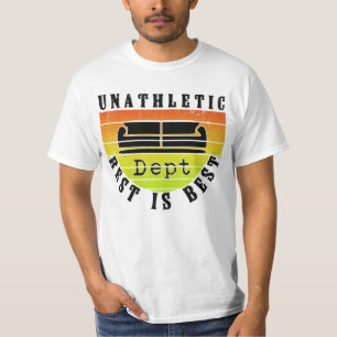 ongesportief Dept rust is het beste grappige luihe T-shirt