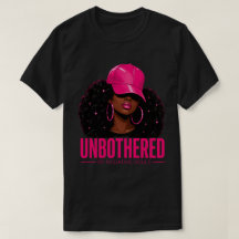 Ongestoorde Roze Pet Afro Vrouw Straatkunst